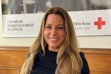 Eine Porträtfoto einer Frau