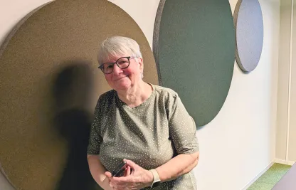 Porträtfoto von Ruth, eine Freiwillige vom Rotkreuz-Grüezi